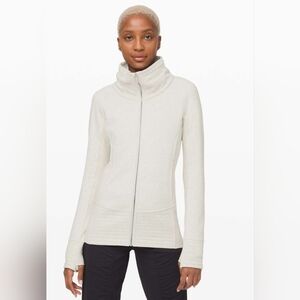 Lululemon Radiant Jacket II, Heathered Ivory. Pristine. Size Small.